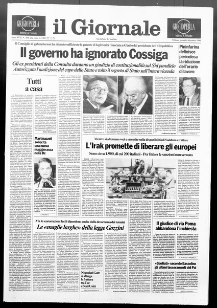 Il giornale : quotidiano del mattino